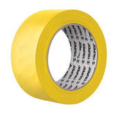 Cinta amarilla delimitadora on adhesivo